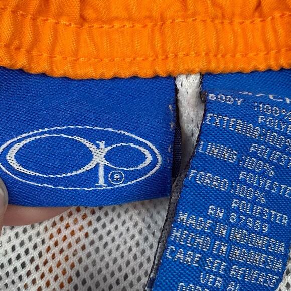 OP Swim Trunks Hibiscus Size Small Gray Orange - Picture 6 of 7